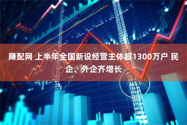 赚配网 上半年全国新设经营主体超1300万户 民企、外企齐增长